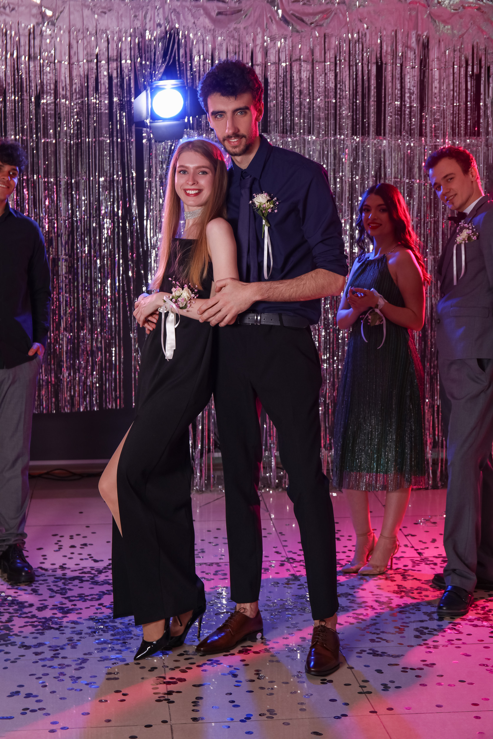 Beautiful couple on prom night