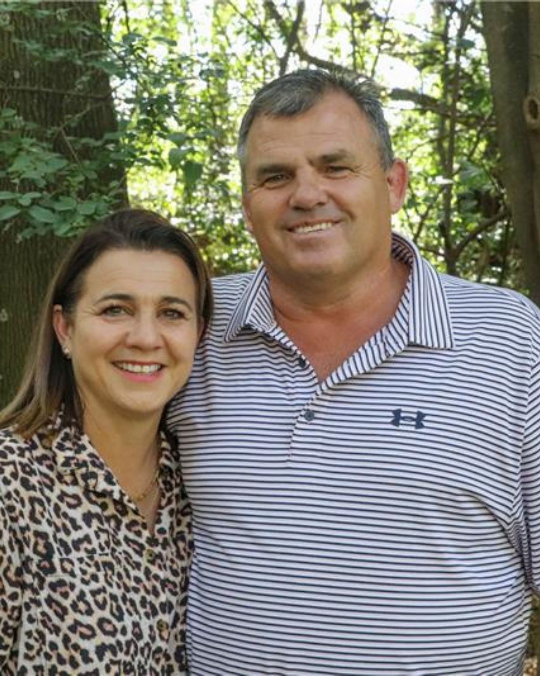 Owners of Lezar Opstal Wedding Venue Heidelberg, couple smiling for a portrait